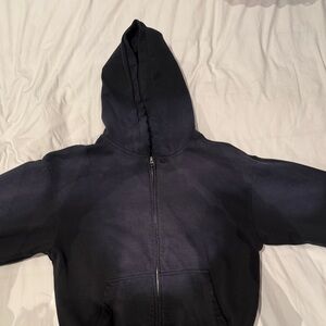 Pacsun Black and Navy Zip-Up Hoodie